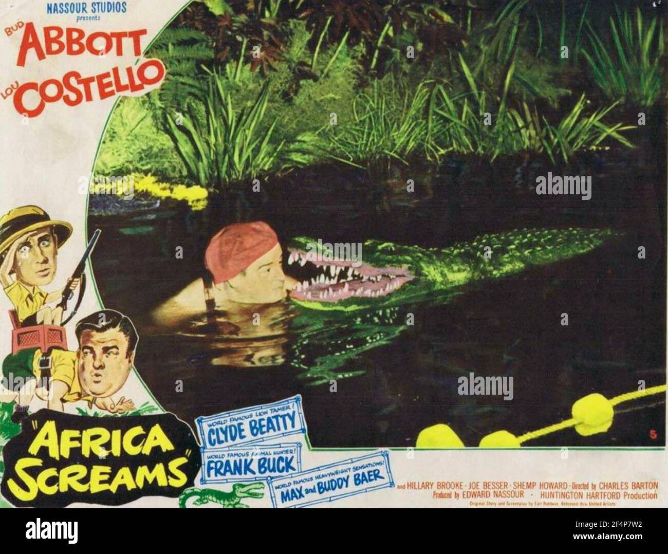 AFRICA SCREAMS 1949 United Artists film with Abbott and Costello Stock Photo