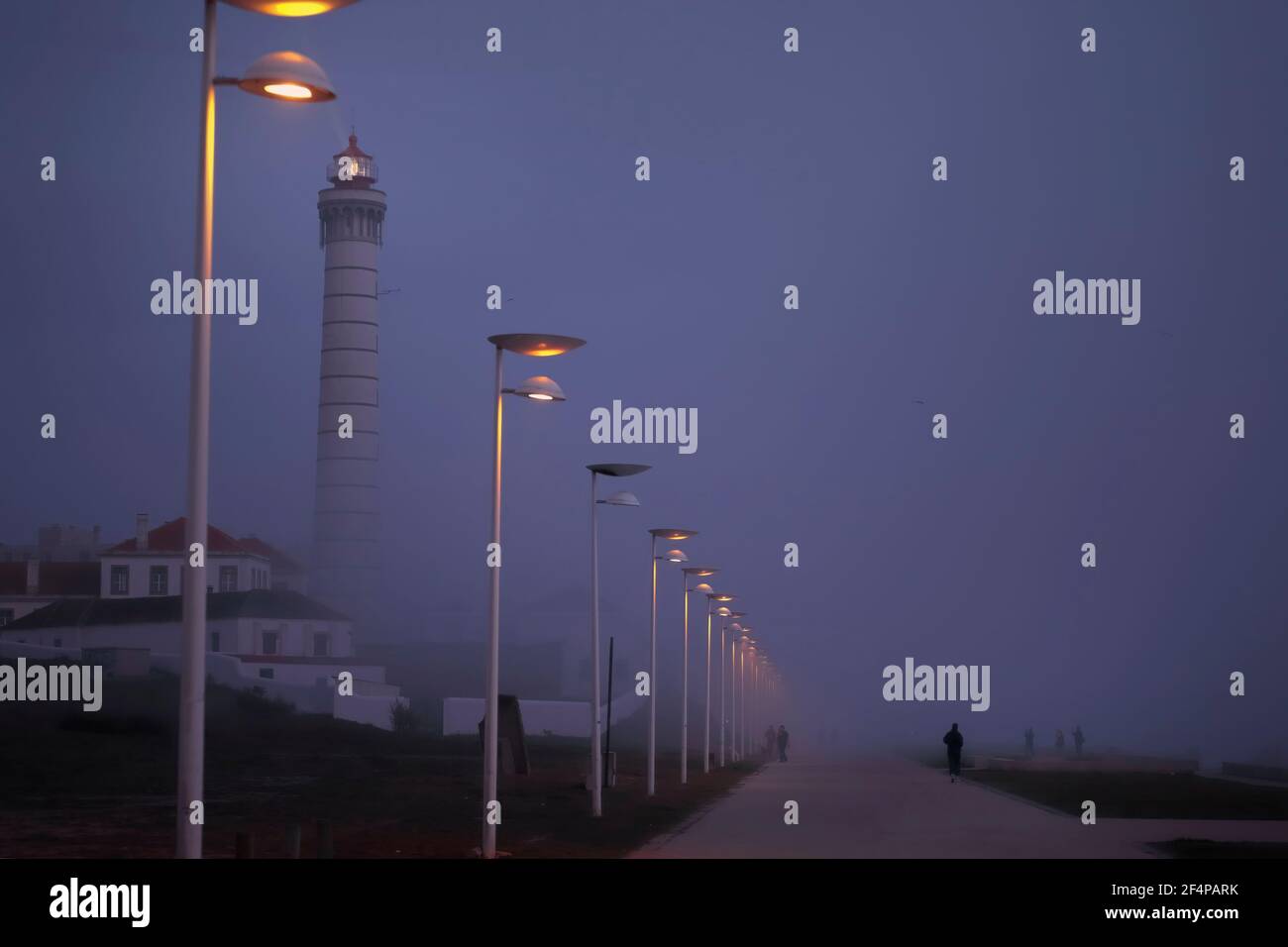 Foggy night walk hi-res stock photography and images - Alamy