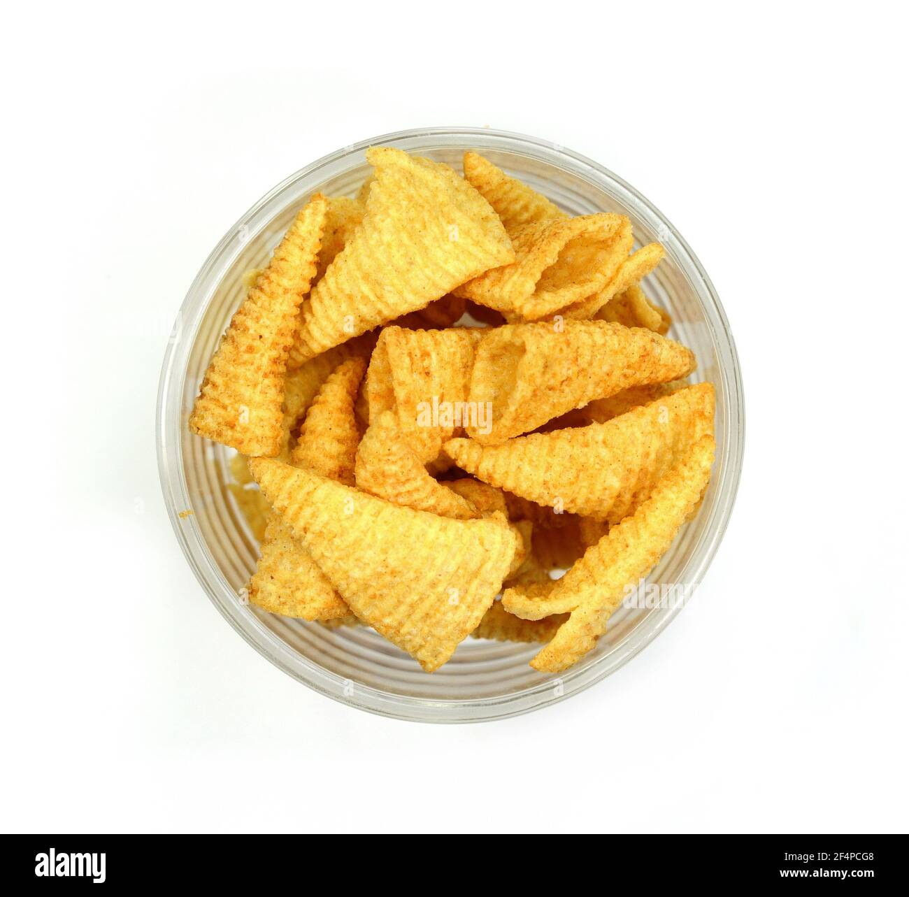 cone corn chips isolated on white background Stock Photo Alamy