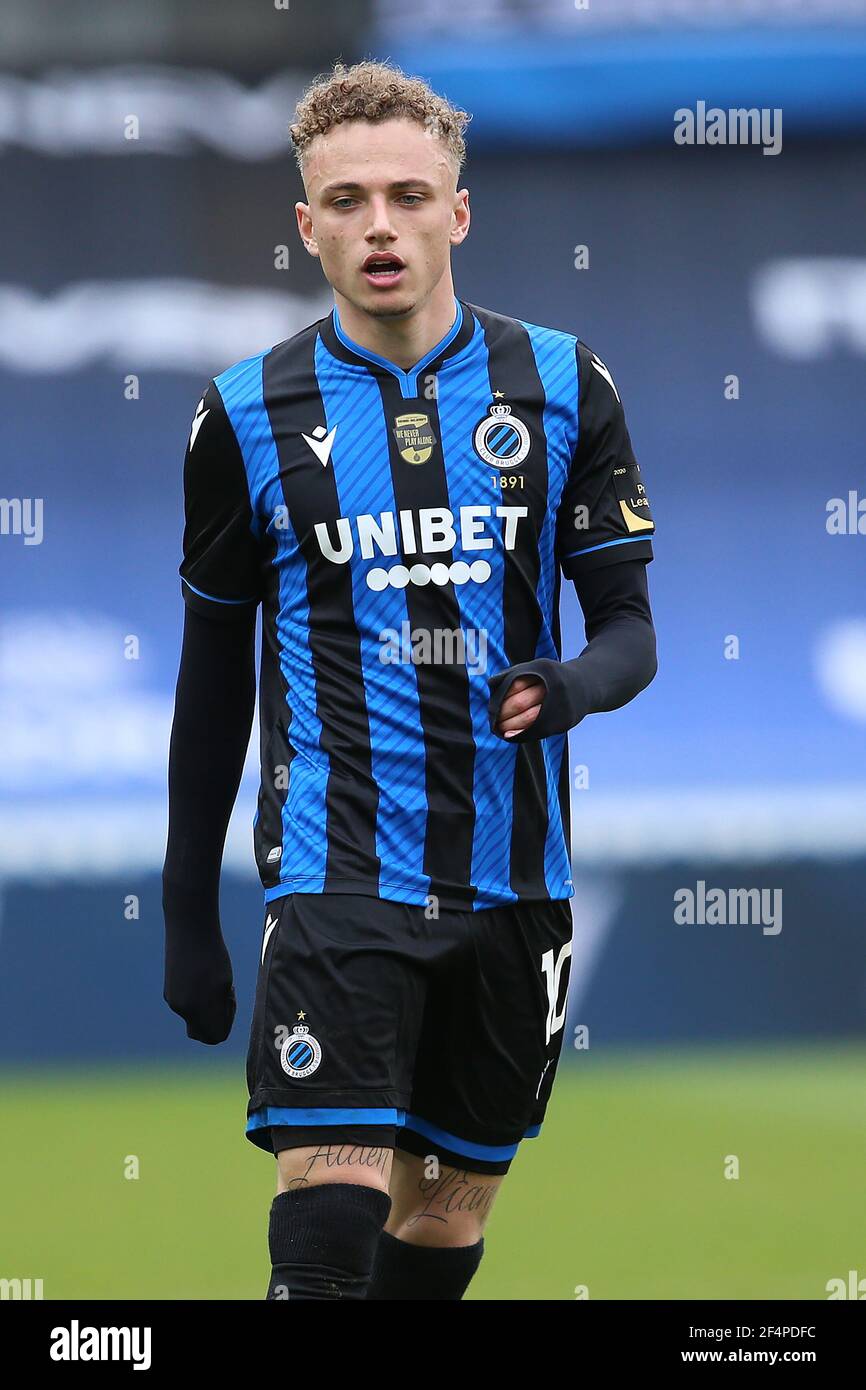 Noa Lang of Club Brugge during the Jupiler Pro League match