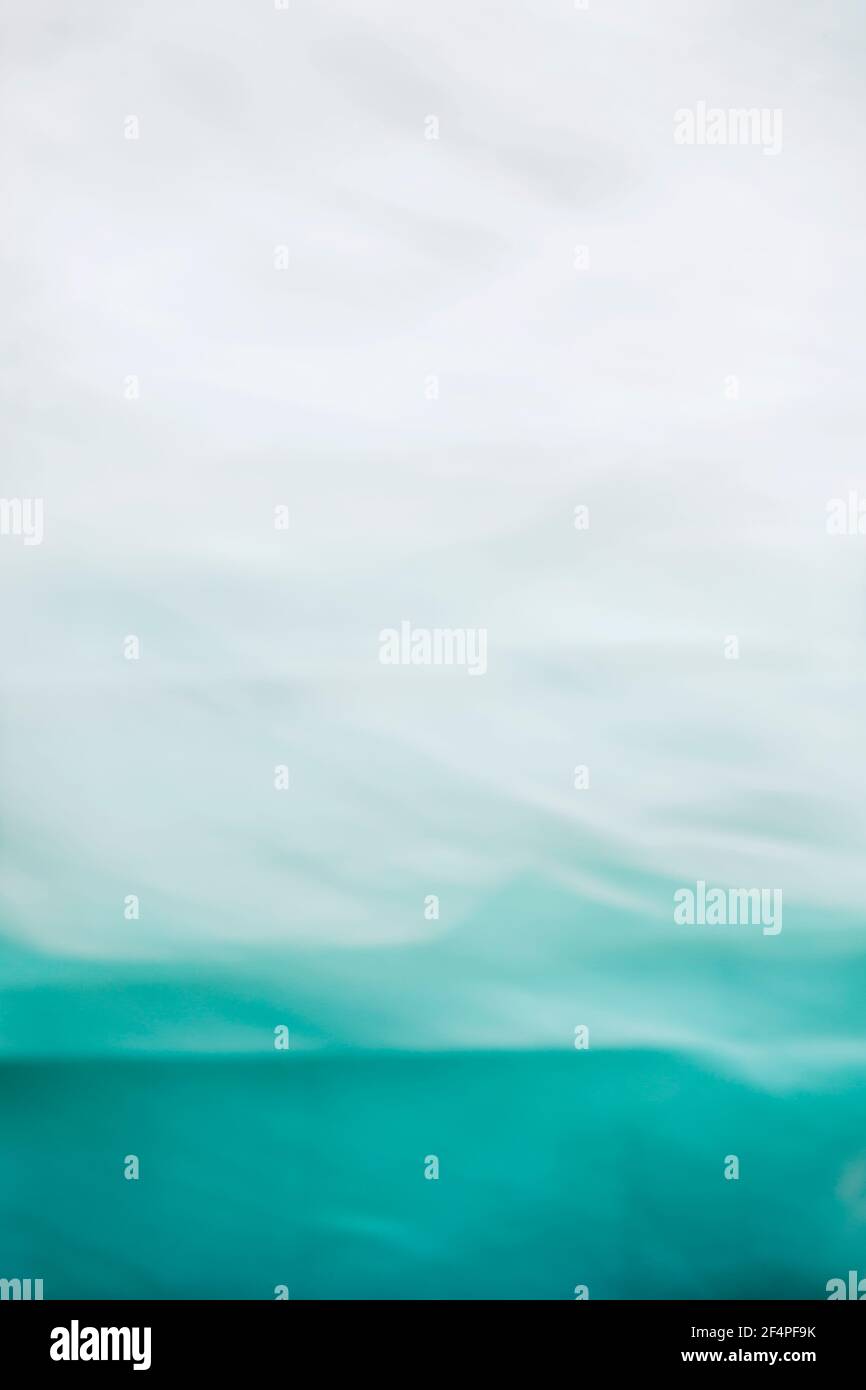 Contemporary abstract in white turquoise blue teal shades Stock Photo