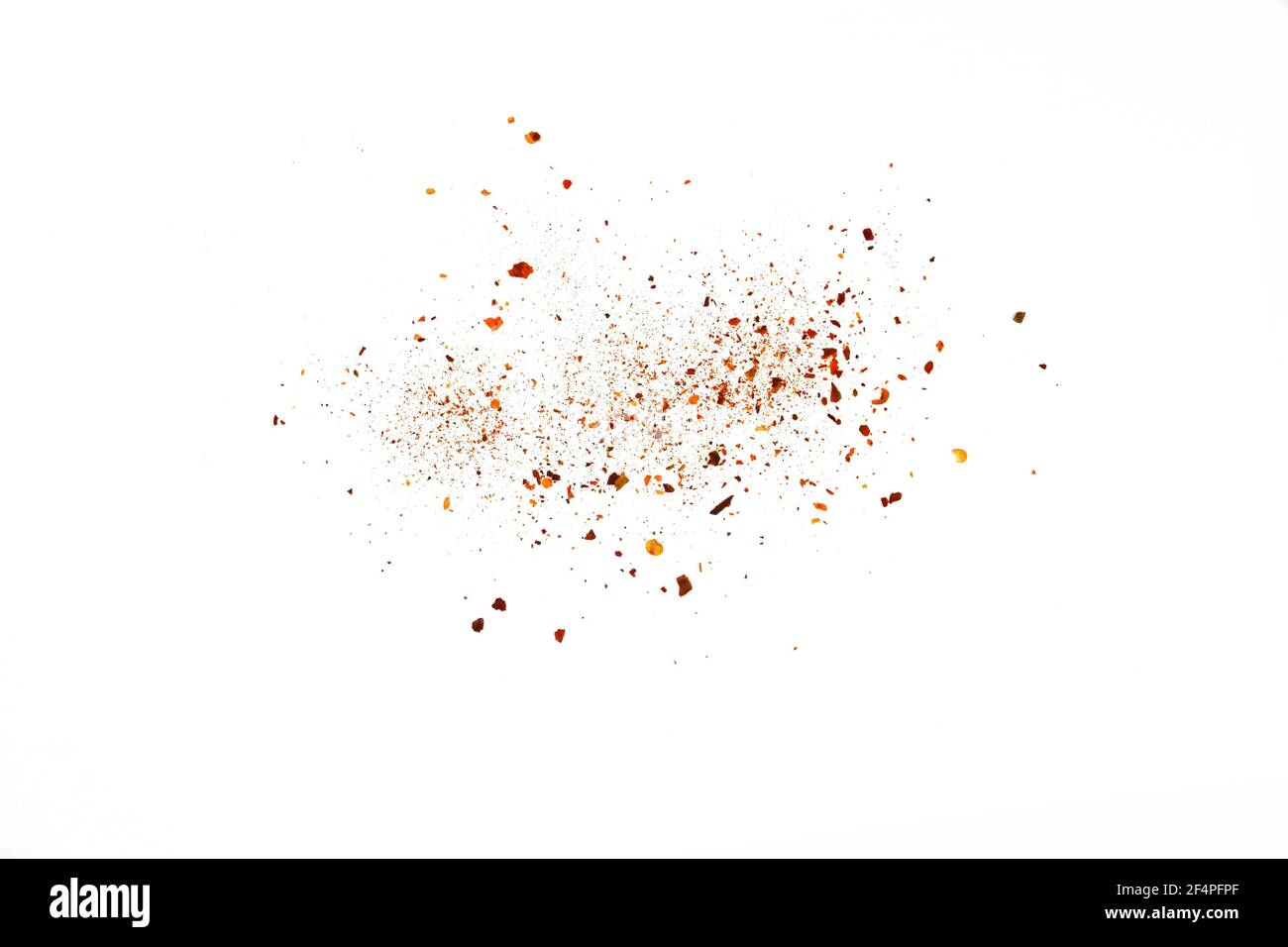 Hot Cayenne pepper. Pile crushed red cayenne pepper, dried chili flakes