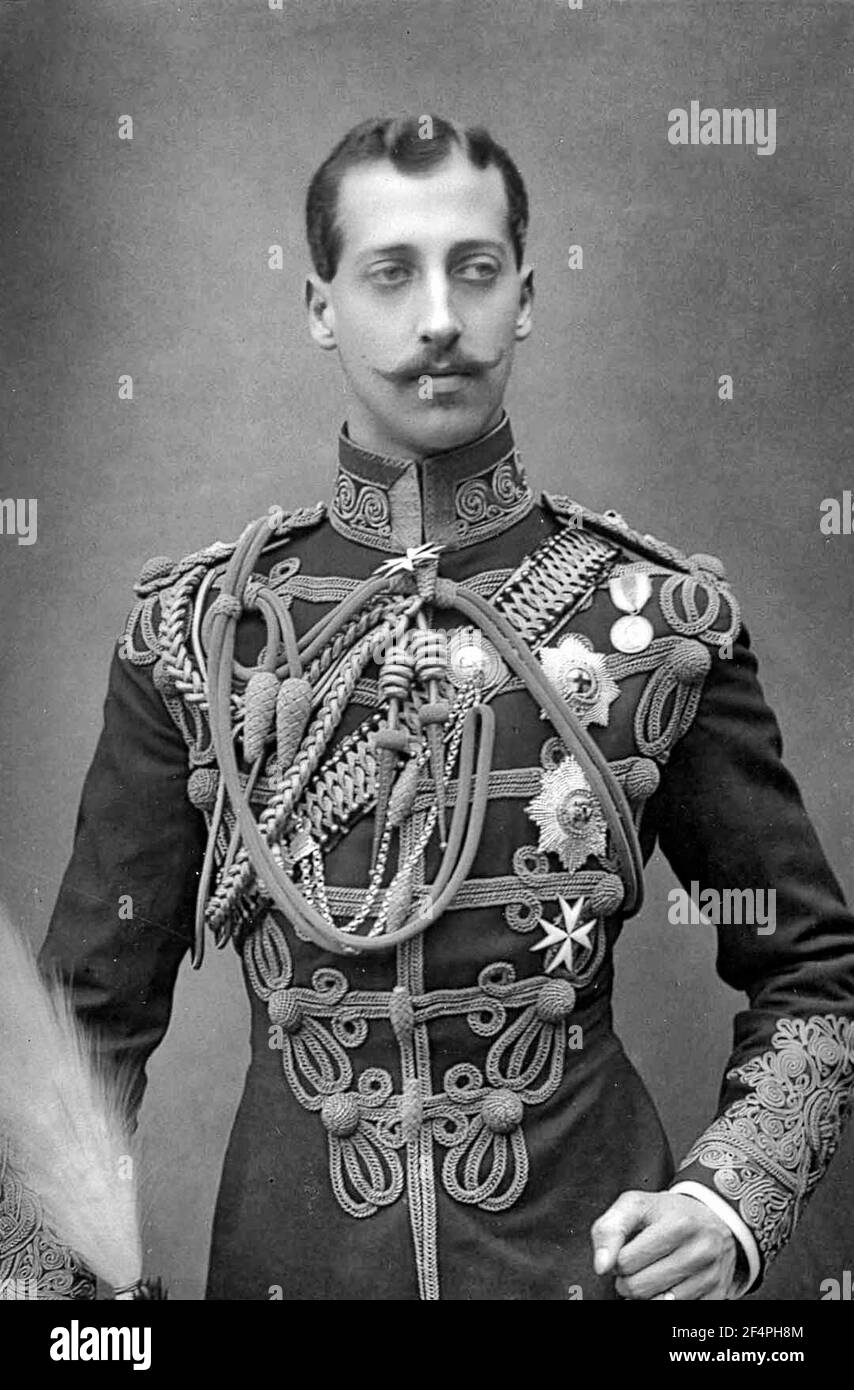 Prince Albert Victor, Duke of Clarence (1864-1892), 1891 Stock Photo