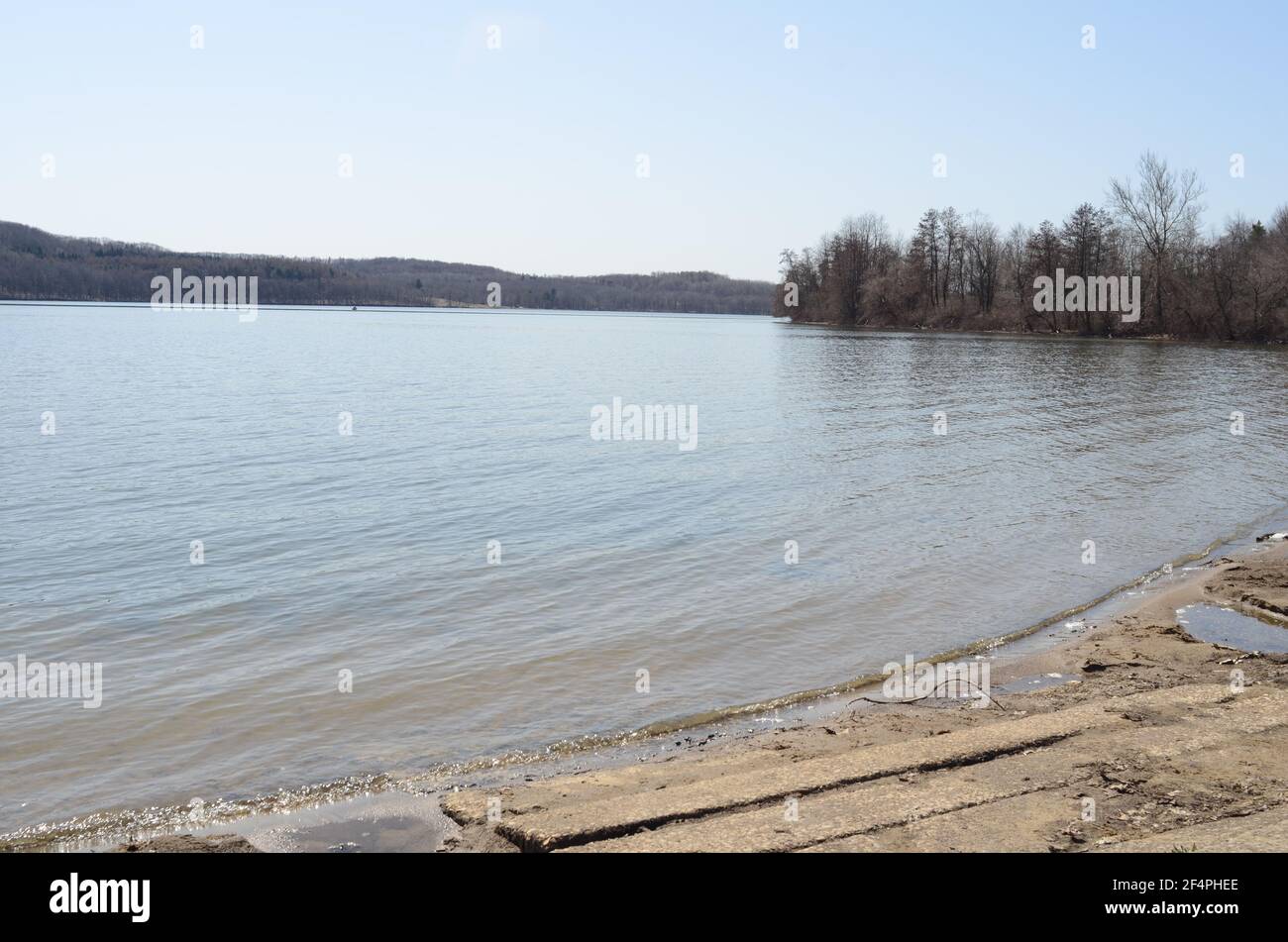 Lake Arthur Moraine state park Pennsylvania mercer county Stock Photo