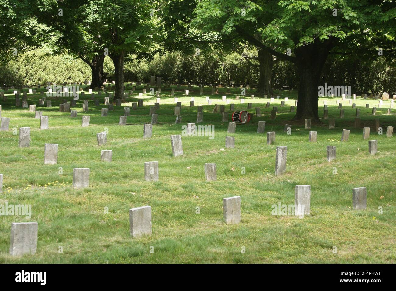 Lynchburg, VA, USA. The Confederate section in the Old City Cemetery, burial site of over 2000 soldiers. Stock Photo