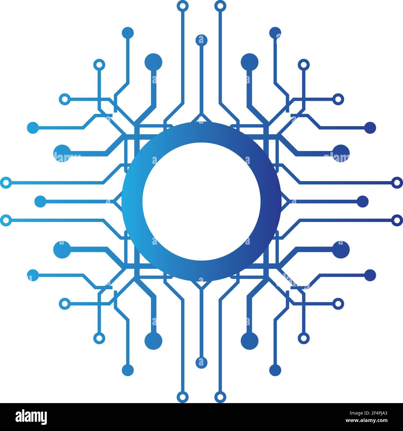 Circuit logo template vector icon illustration design Stock Vector