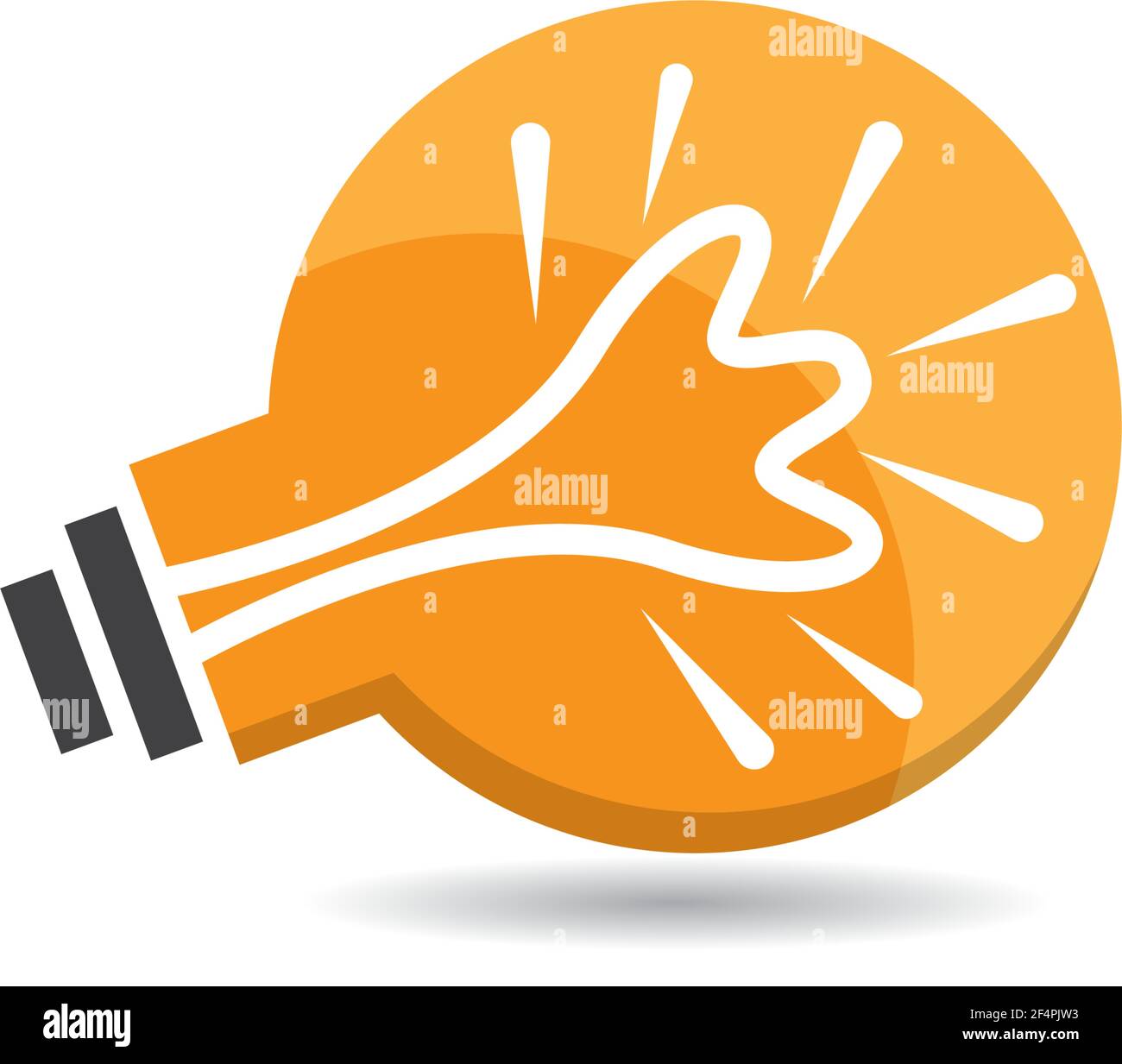 Lightbulb logo template vector icon design Stock Vector
