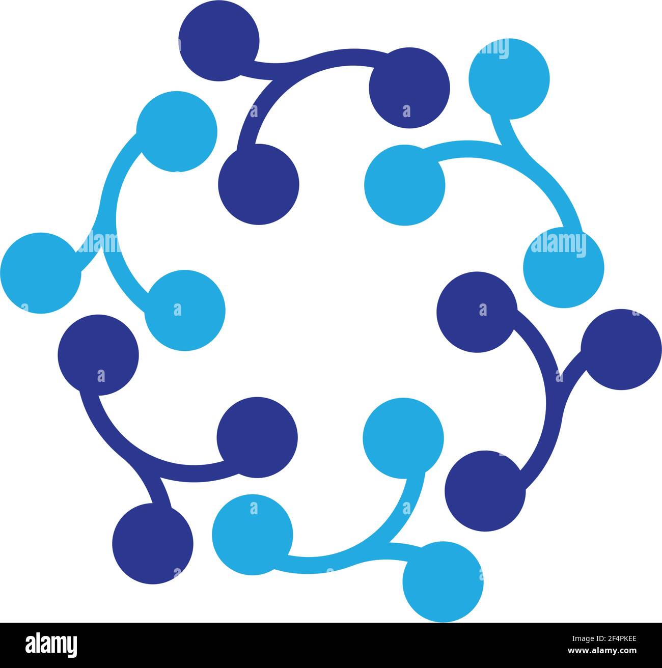 Molecule logo template vector icon  design Stock Vector