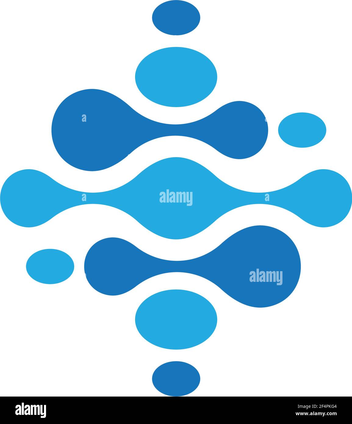 Molecule logo template vector icon  design Stock Vector