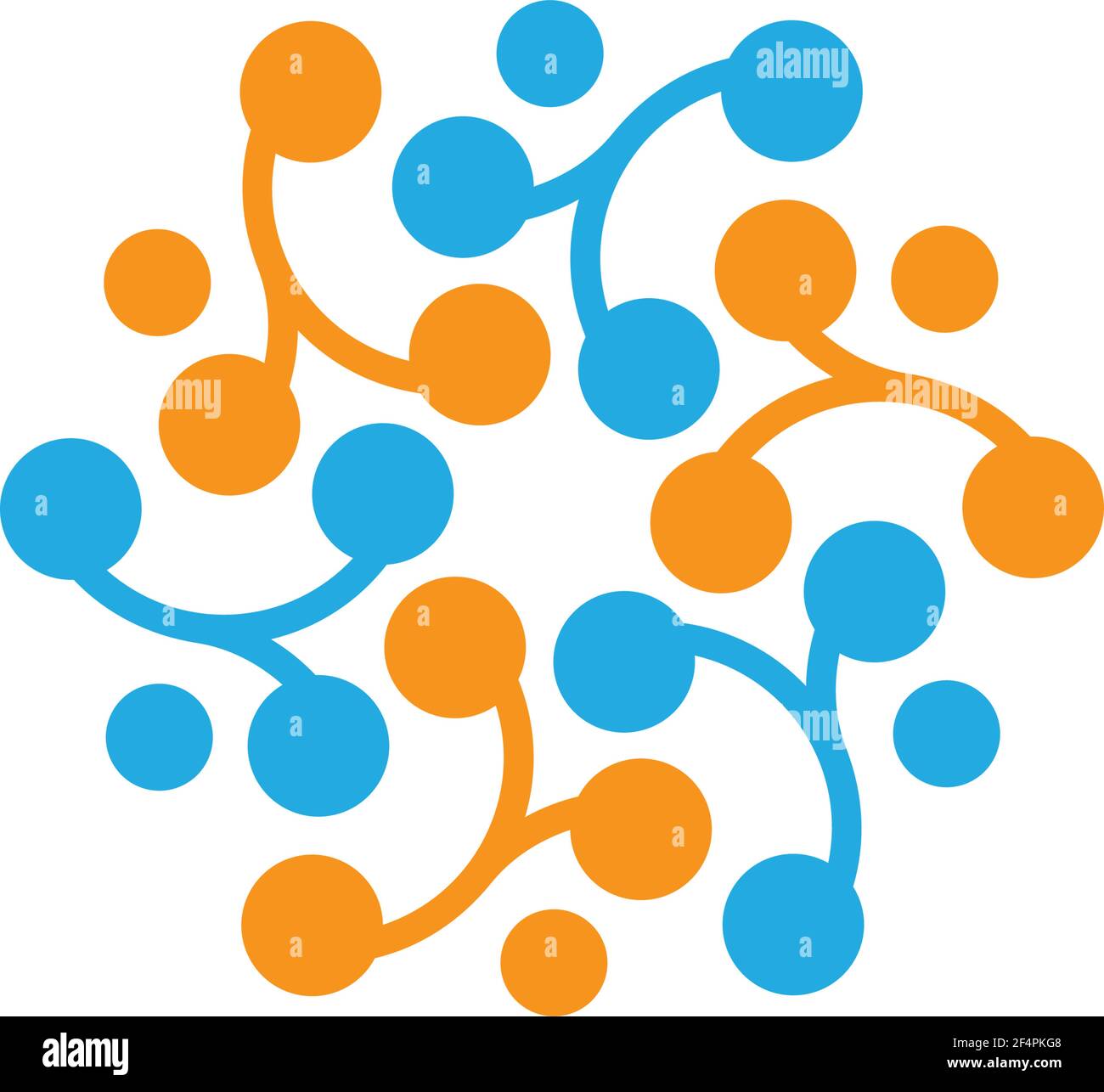 Molecule logo template vector icon  design Stock Vector
