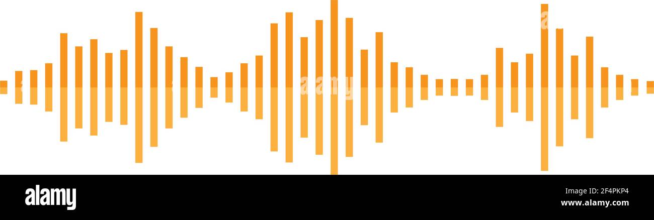 Sound wave logo template vector icon design Stock Vector