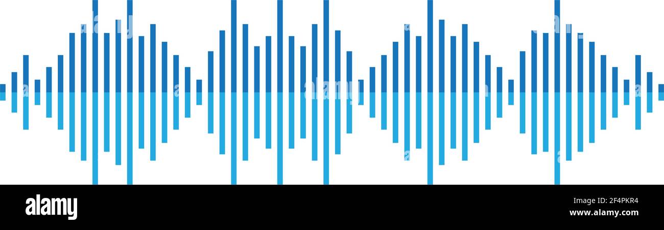 Sound wave logo template vector icon design Stock Vector