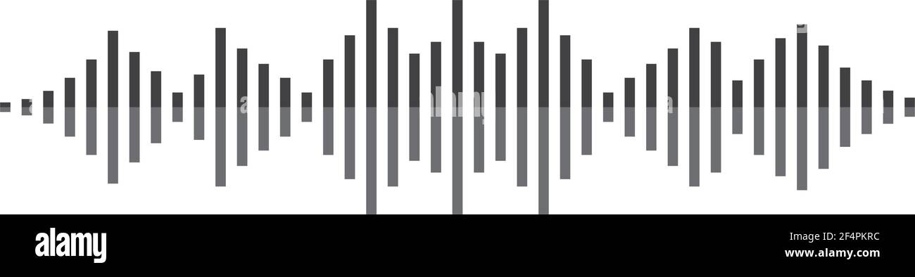 Sound wave logo template vector icon design Stock Vector