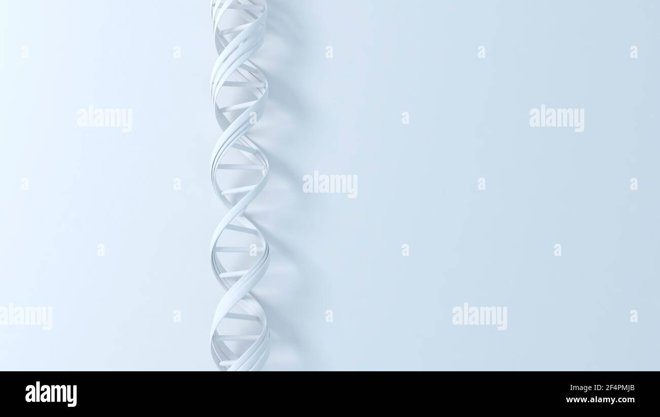 DNA abstract 3d DNA molecule. Medical and science illustration or background Stock Photo