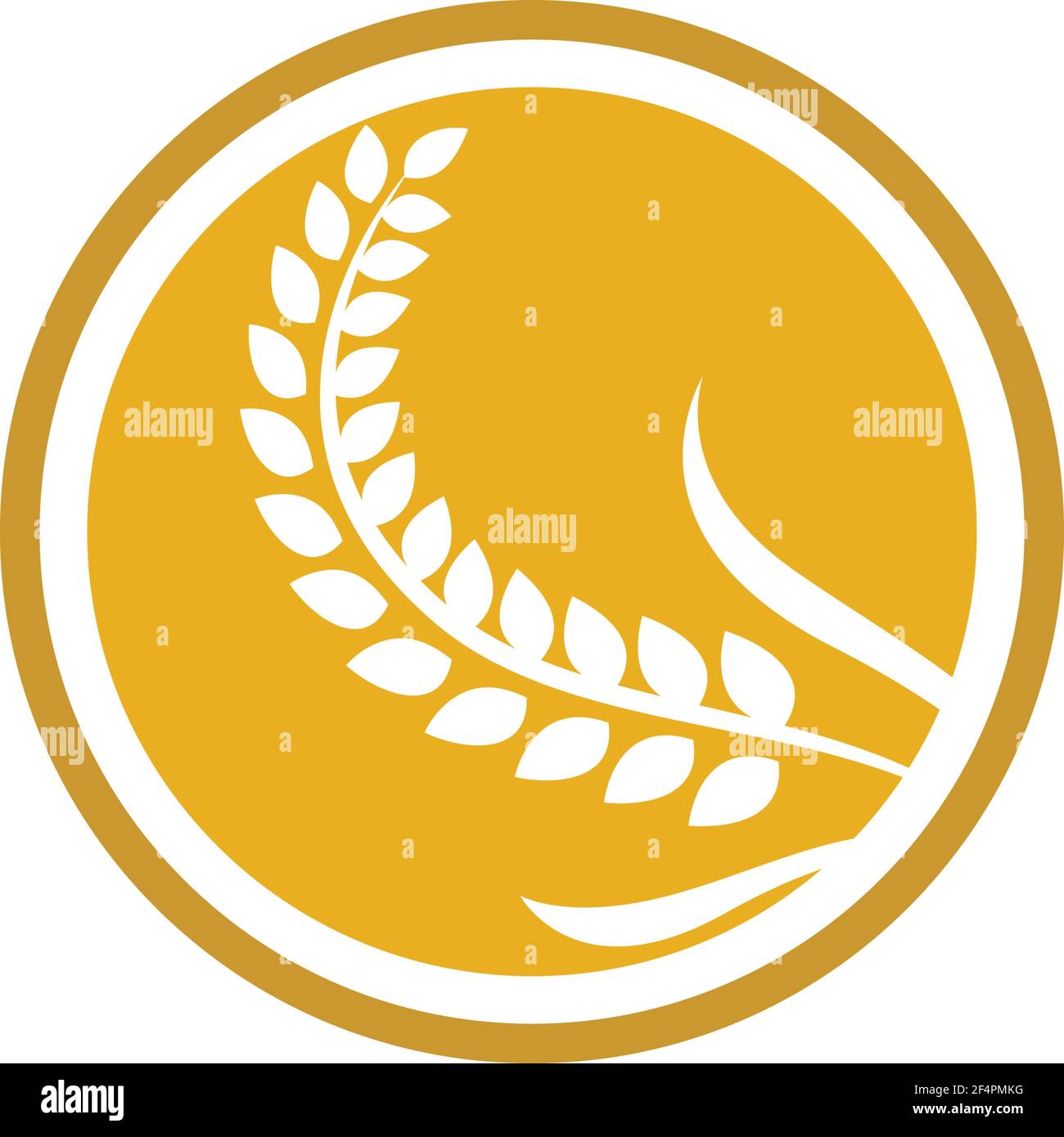 Wheat logo vector icon design Stock Vector
