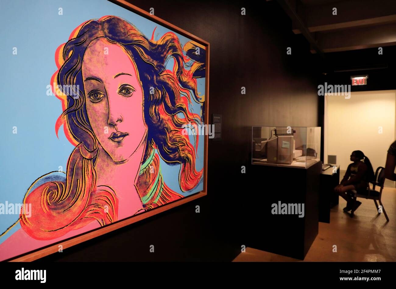 Amiga 1000 computer generated images display in the Andy Warhol Museum.Pittsburgh.Pennsylvania.USA Stock Photo