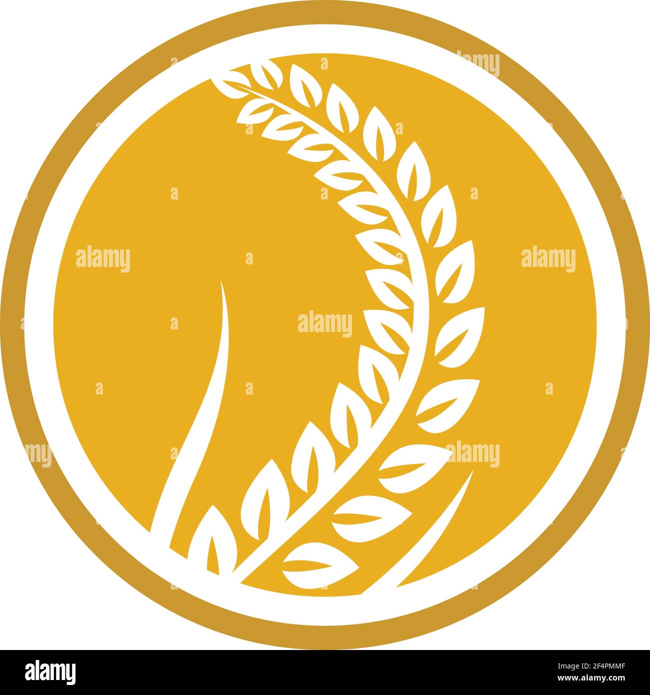 Wheat logo vector icon design Stock Vector
