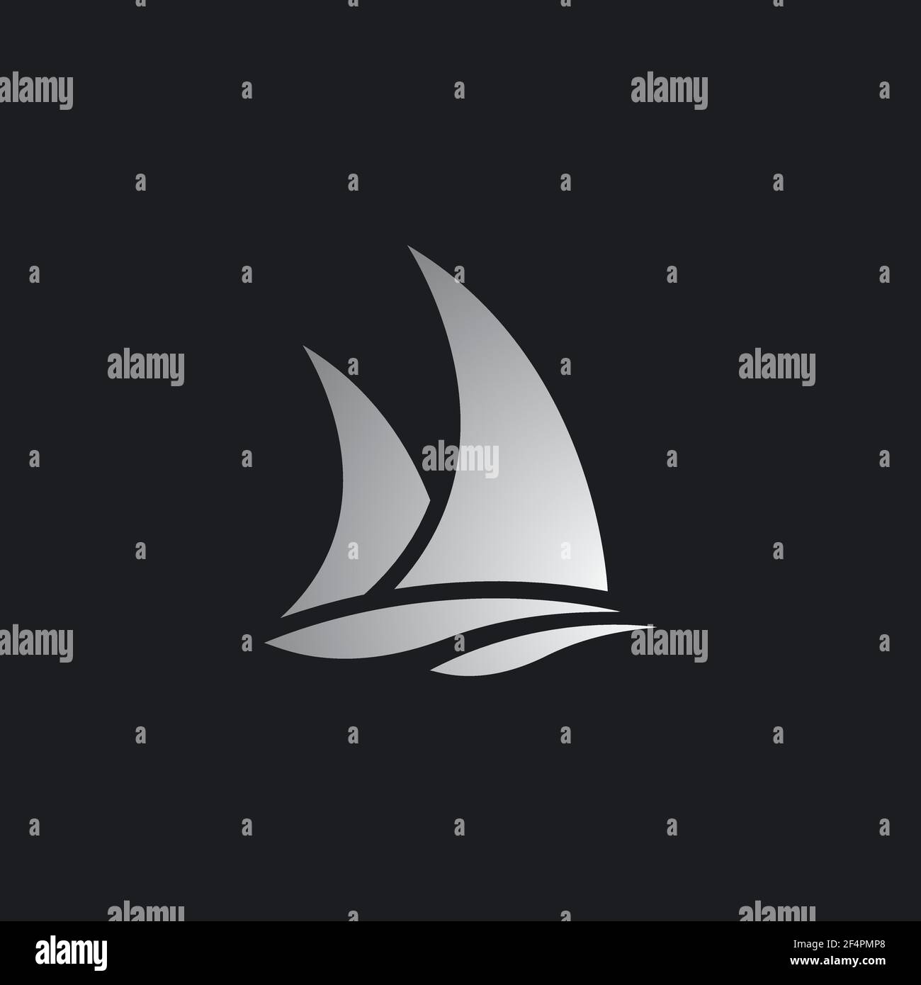 Cruise ship logo vector icon design Stock Vector
