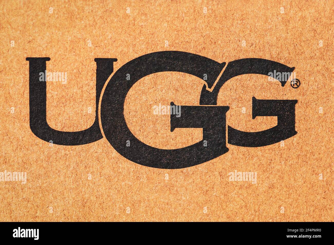 UGG shoe company brand logo closeup, Moscow, 13 March 2021 Stock Photo -  Alamy