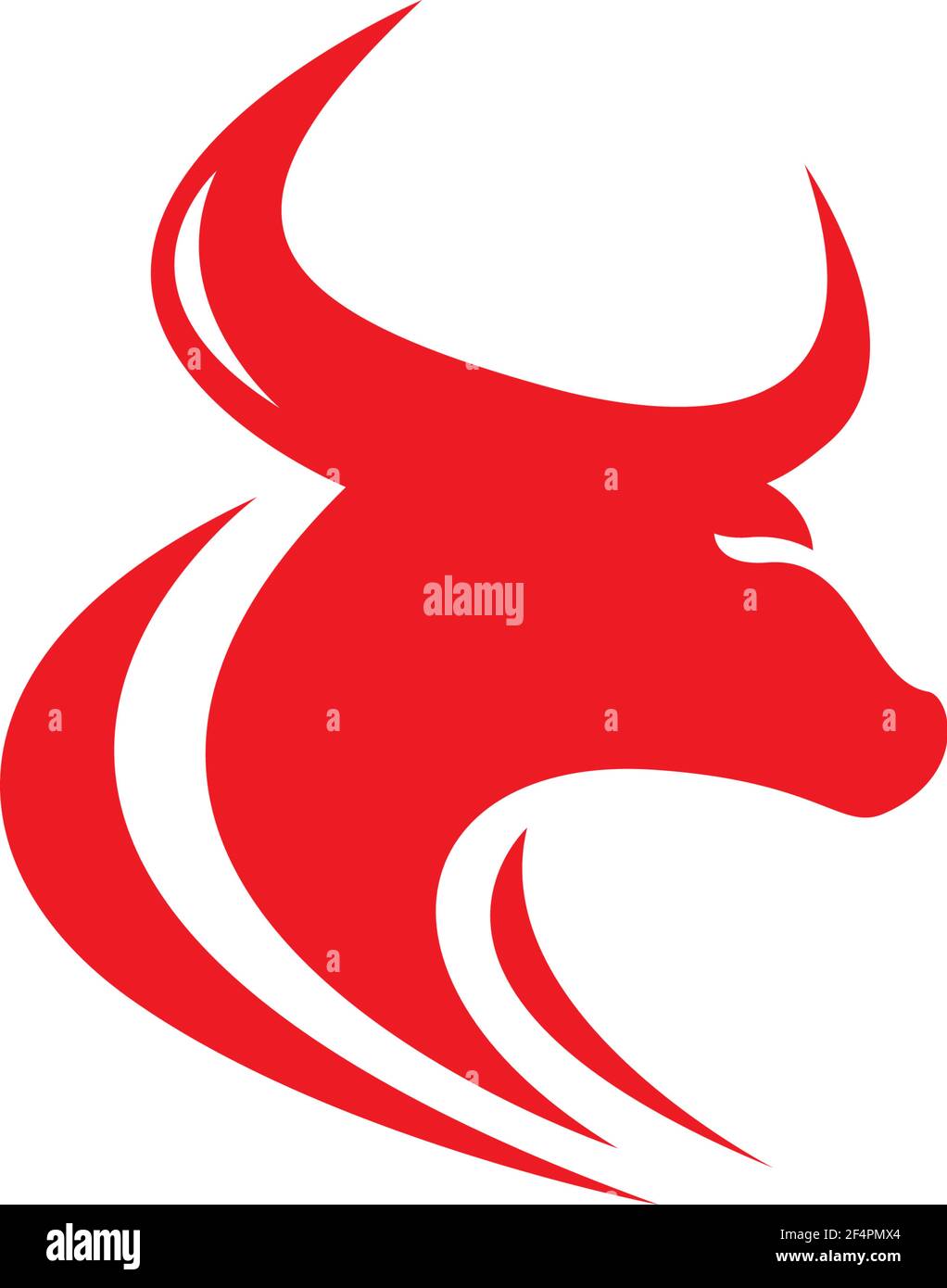 Bull head logo images Stock Vector