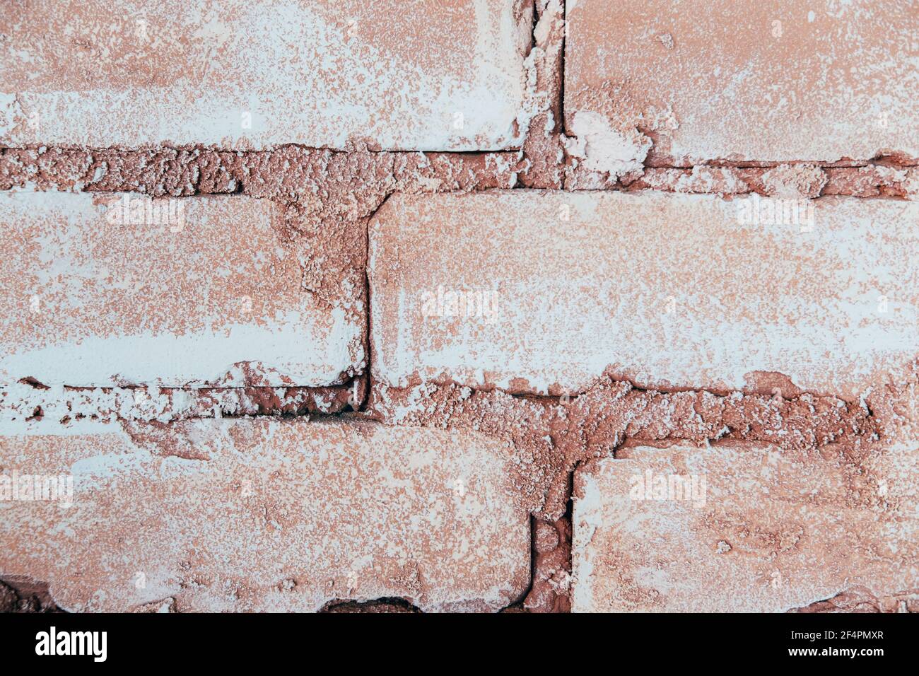 Light brown brickwork background. Decorative wall at home or office. Stock Photo