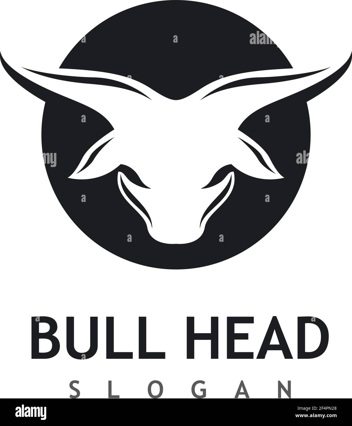 Bull head logo images Stock Vector