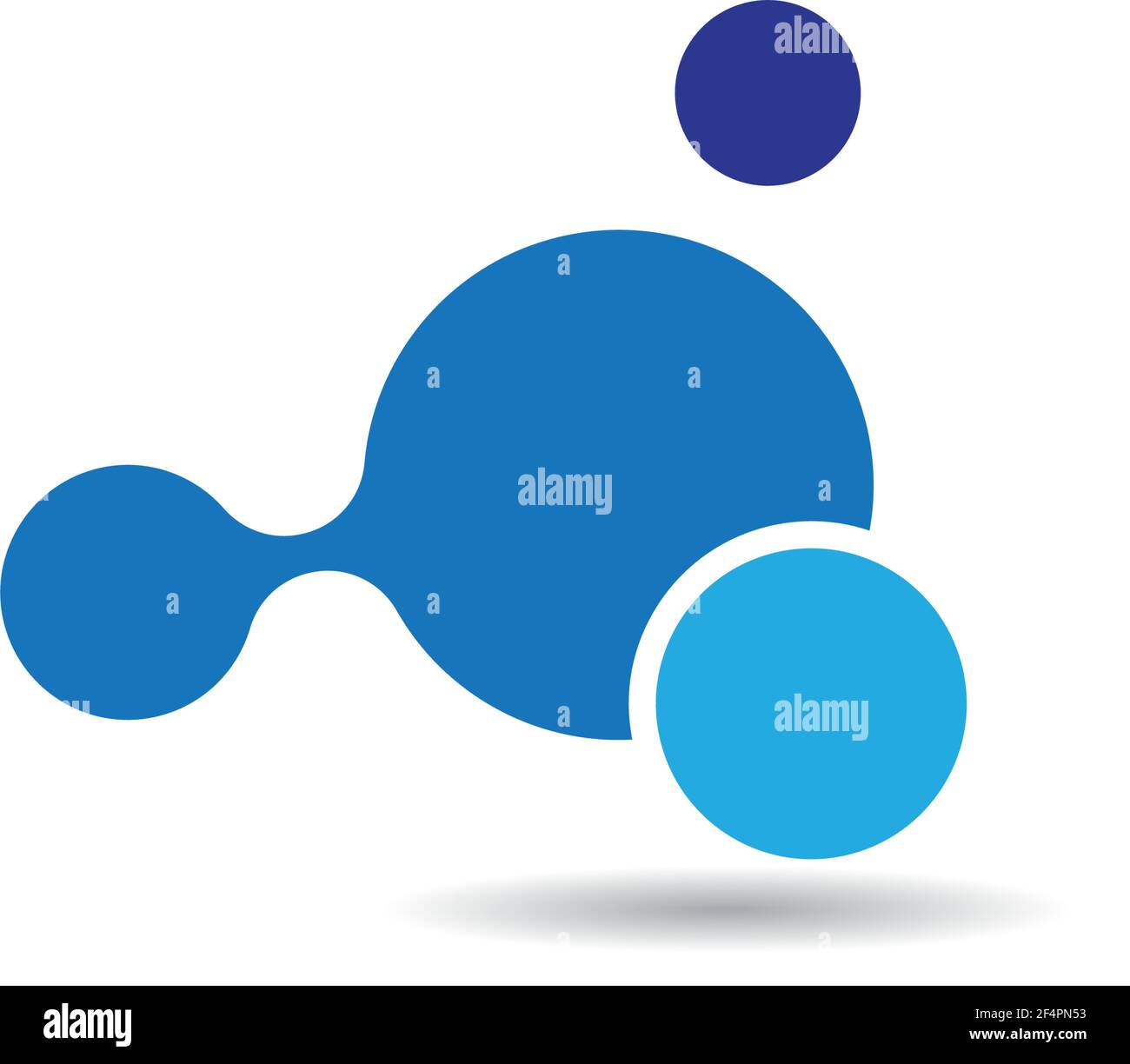 Molecule logo vector icon illustration design Stock Vector