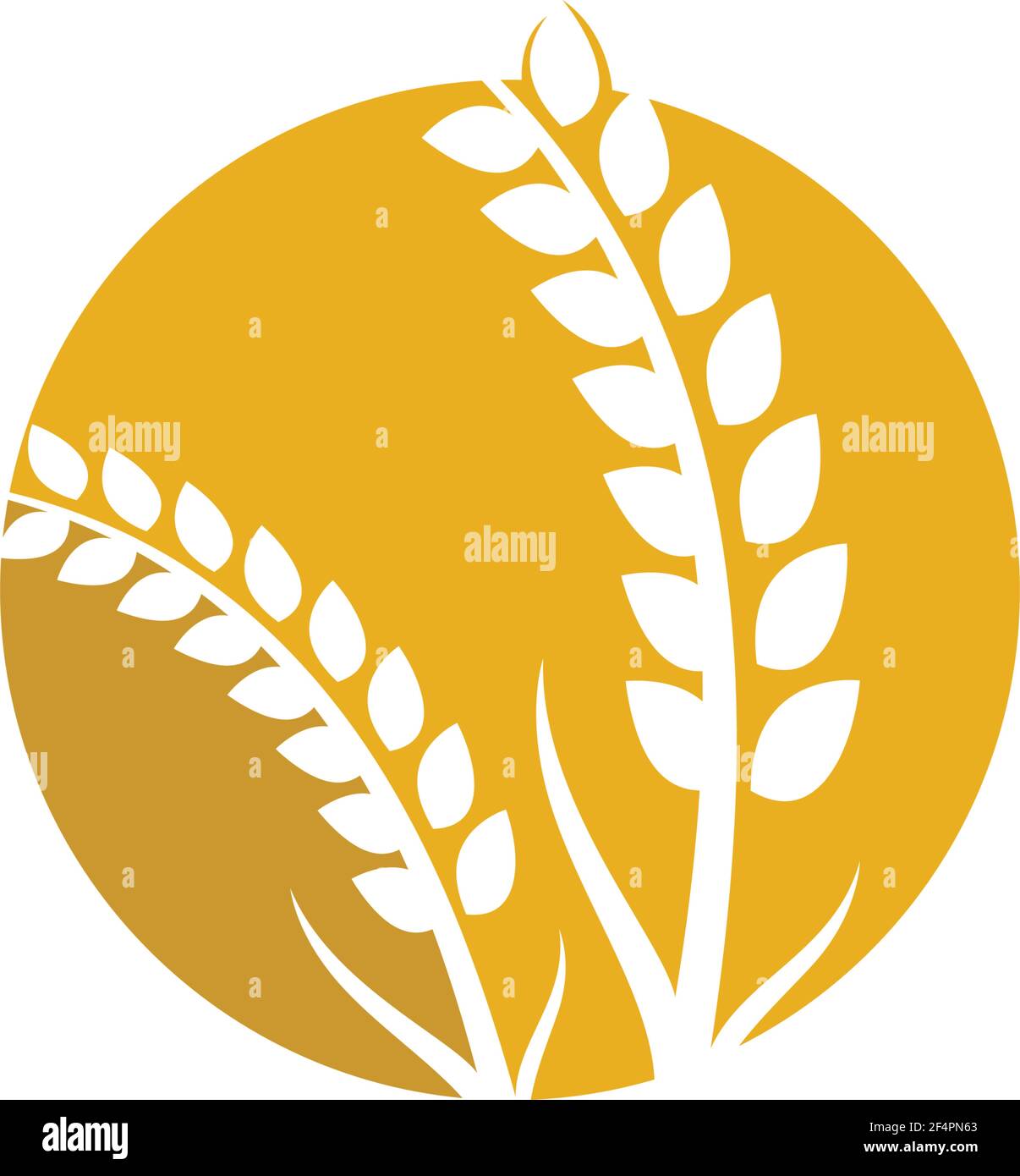 Wheat logo vector icon illustration design Stock Vector