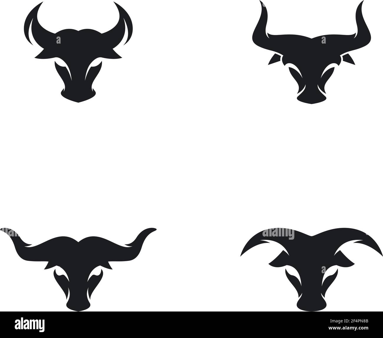 Bull head logo images Stock Vector Image & Art Alamy