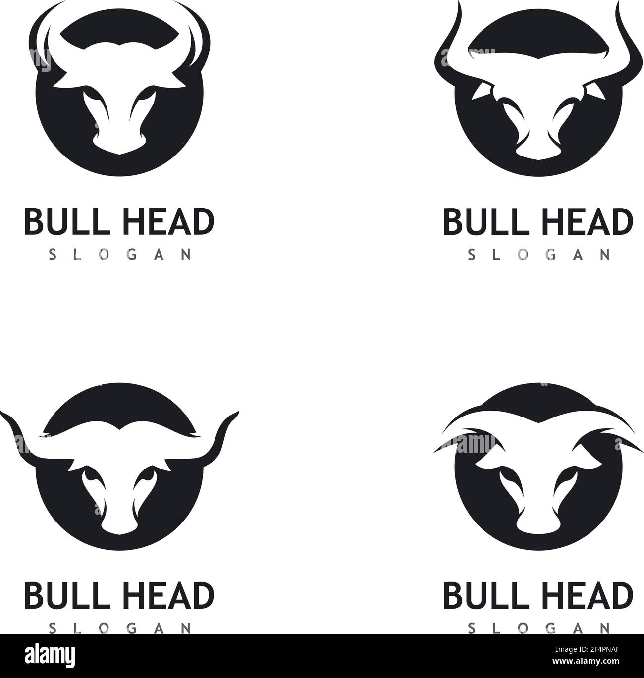 Bull head logo images Stock Vector Image & Art Alamy