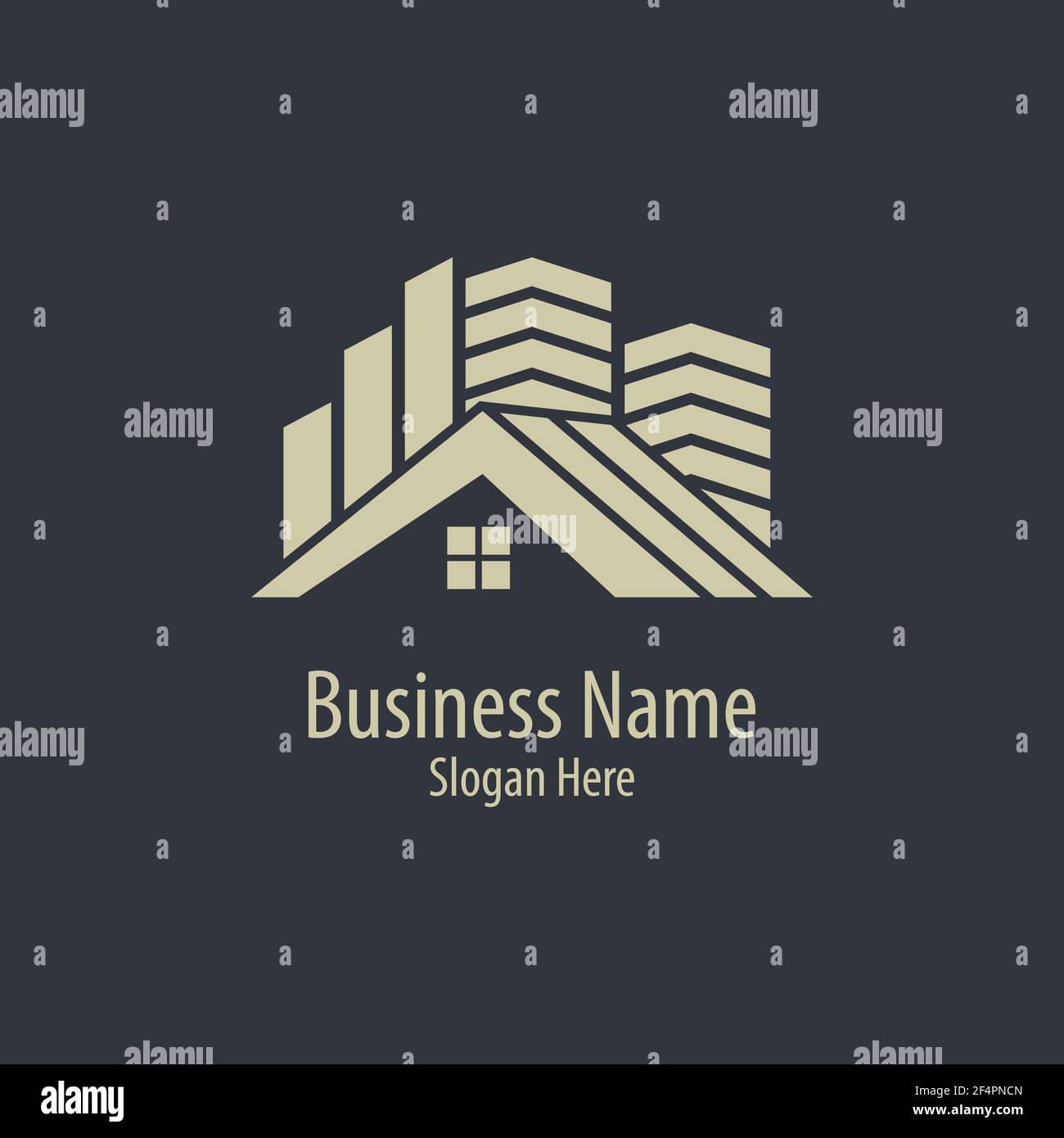 Real estate logo images Stock Vector