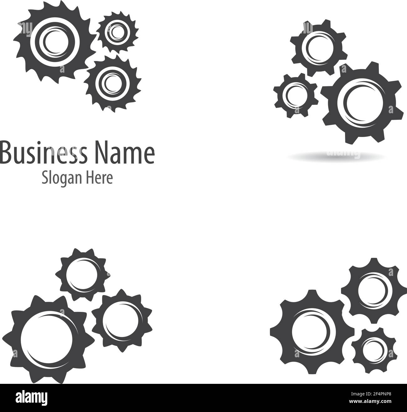 Gear logo template  vector icon illustration Stock Vector