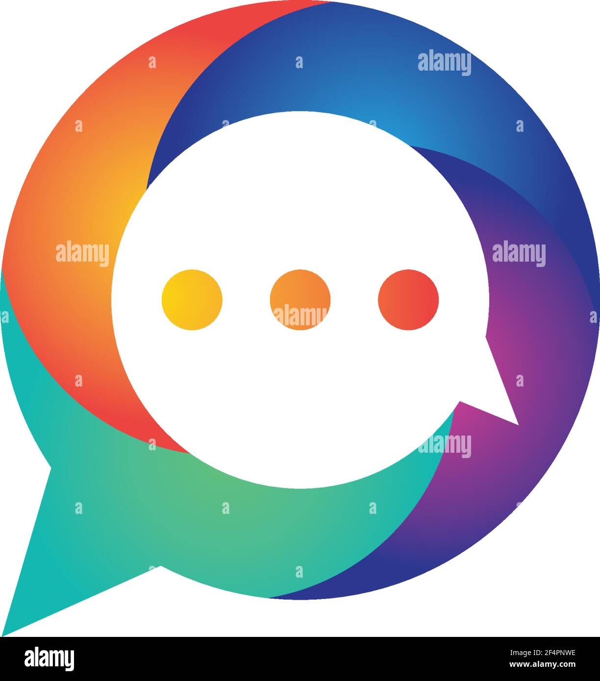 Speech bubble logo images Stock Vector