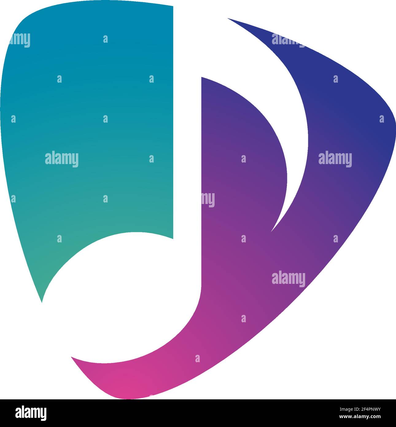 Music logo creative vector icon illustration Stock Vector