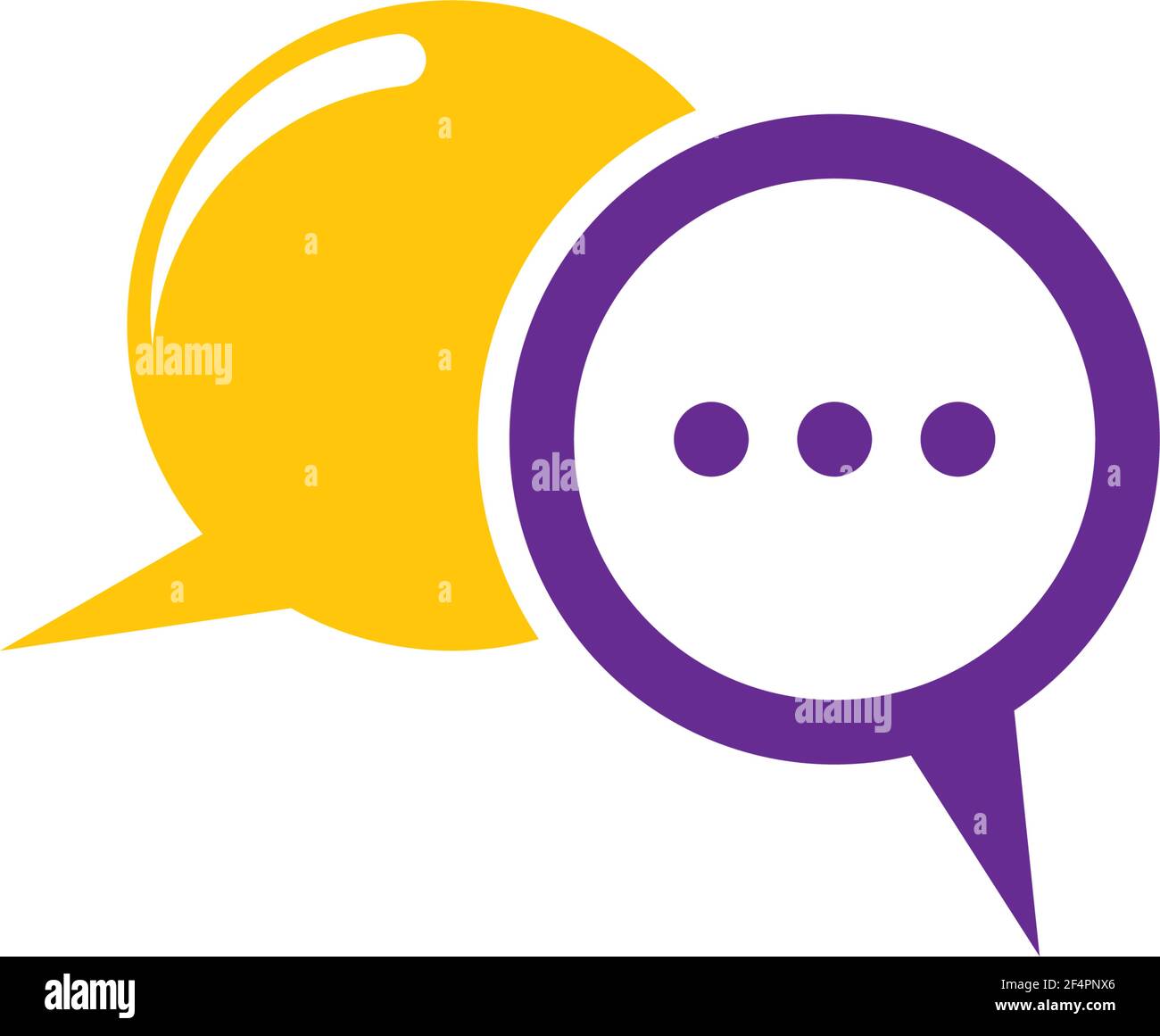 Speech bubble logo images Stock Vector