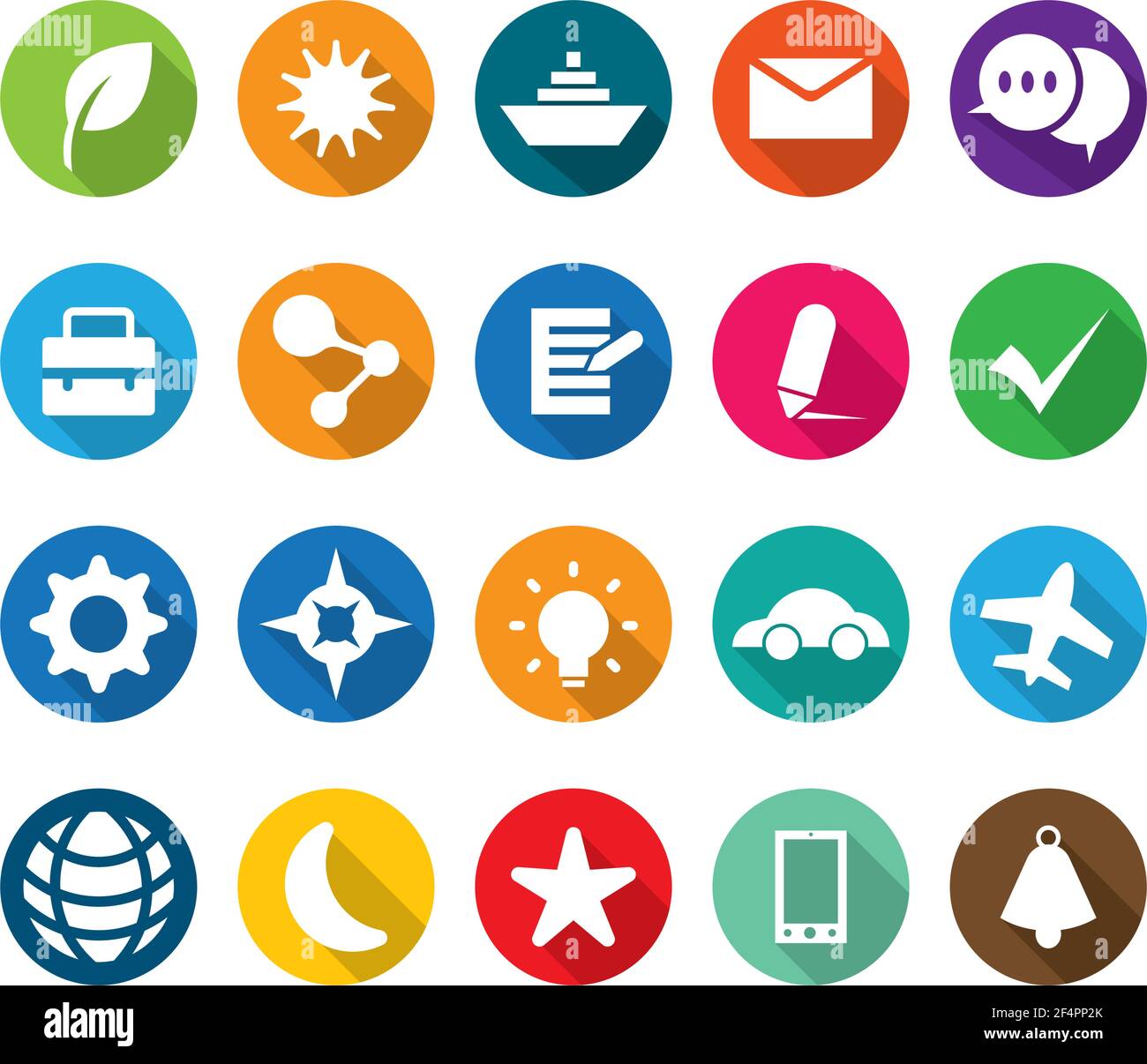 icon set and symbol vector illustration design Stock Vector