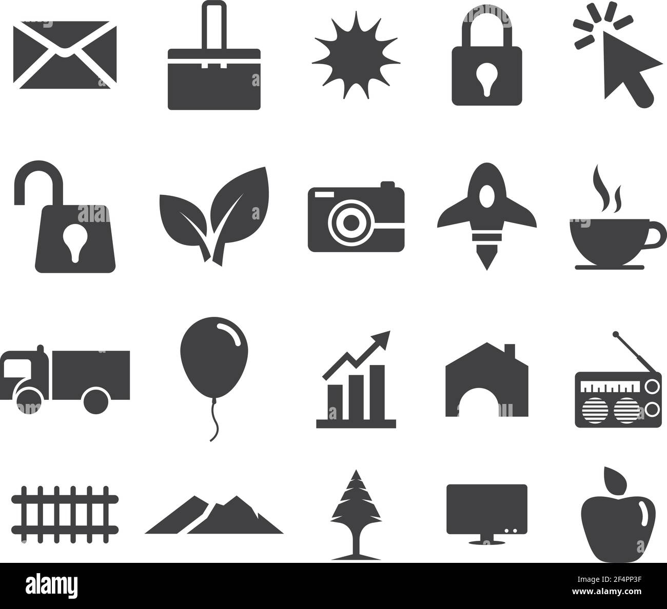icon set and symbol vector illustration design Stock Vector