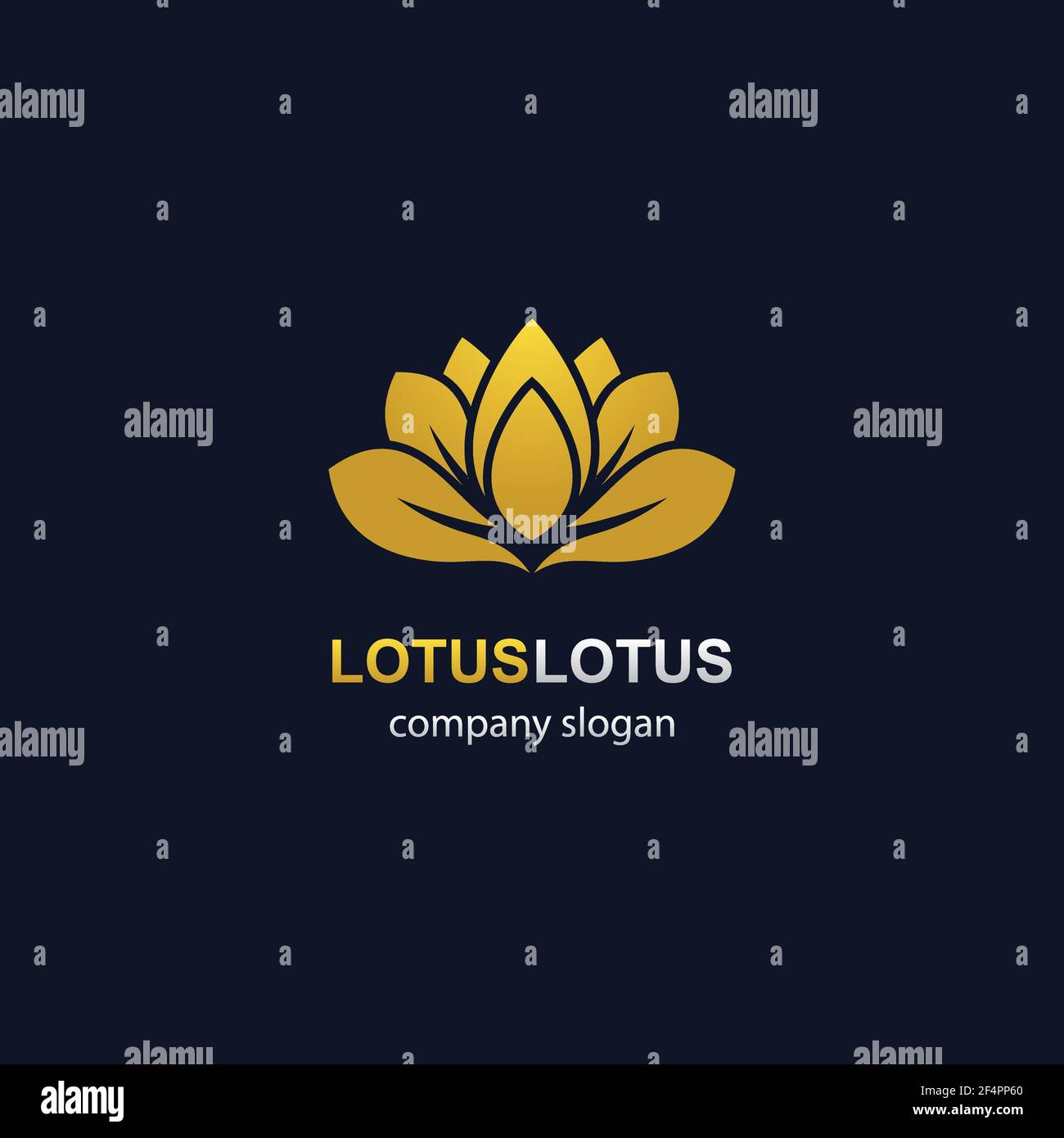 Lotus logo template vector icon design Stock Vector