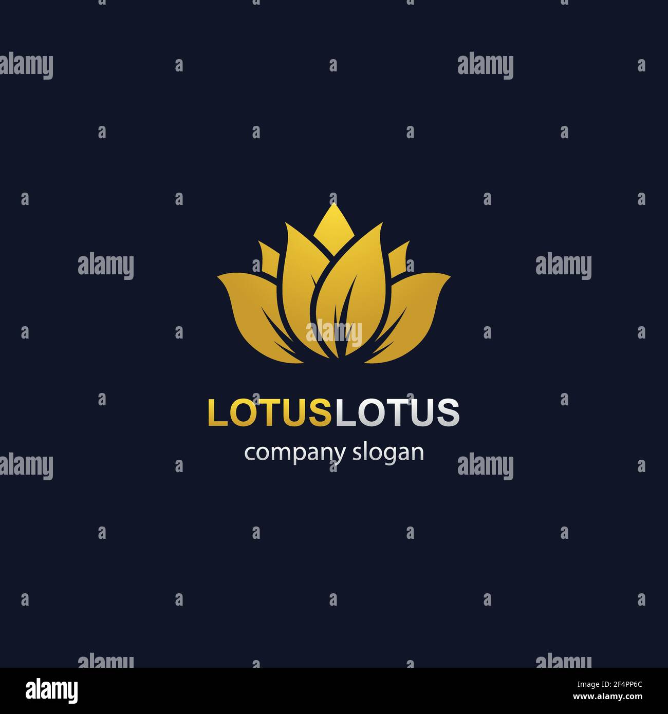 Lotus logo template vector icon design Stock Vector