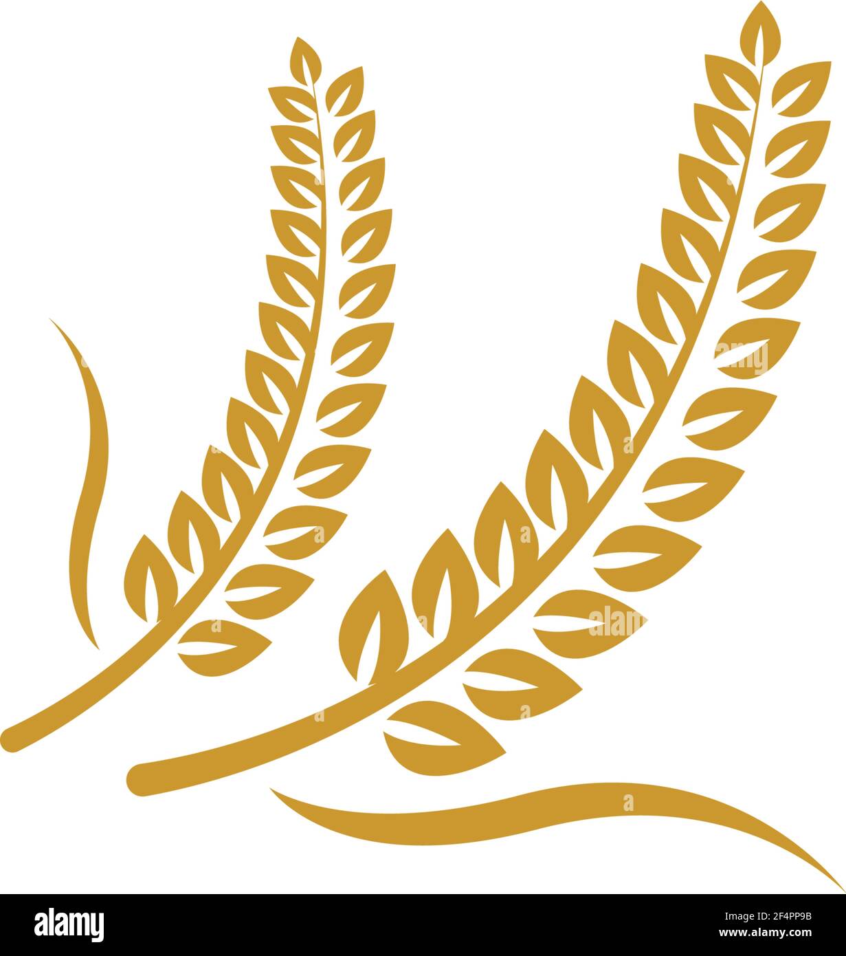 Wheat logo template vector icon design Stock Vector