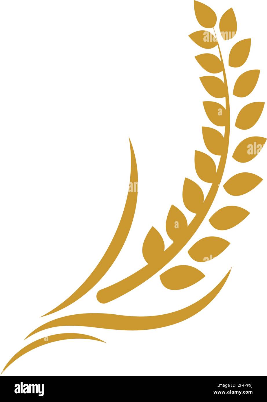 Wheat logo template vector icon design Stock Vector
