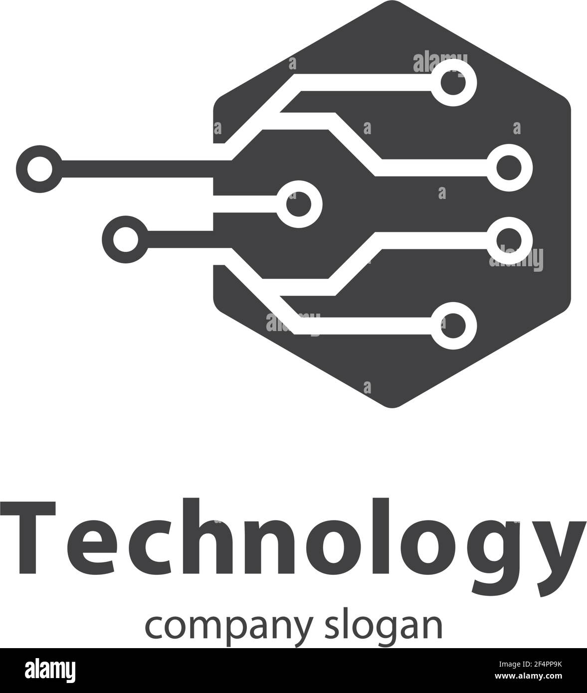 Technology logo template vector icon design Stock Vector