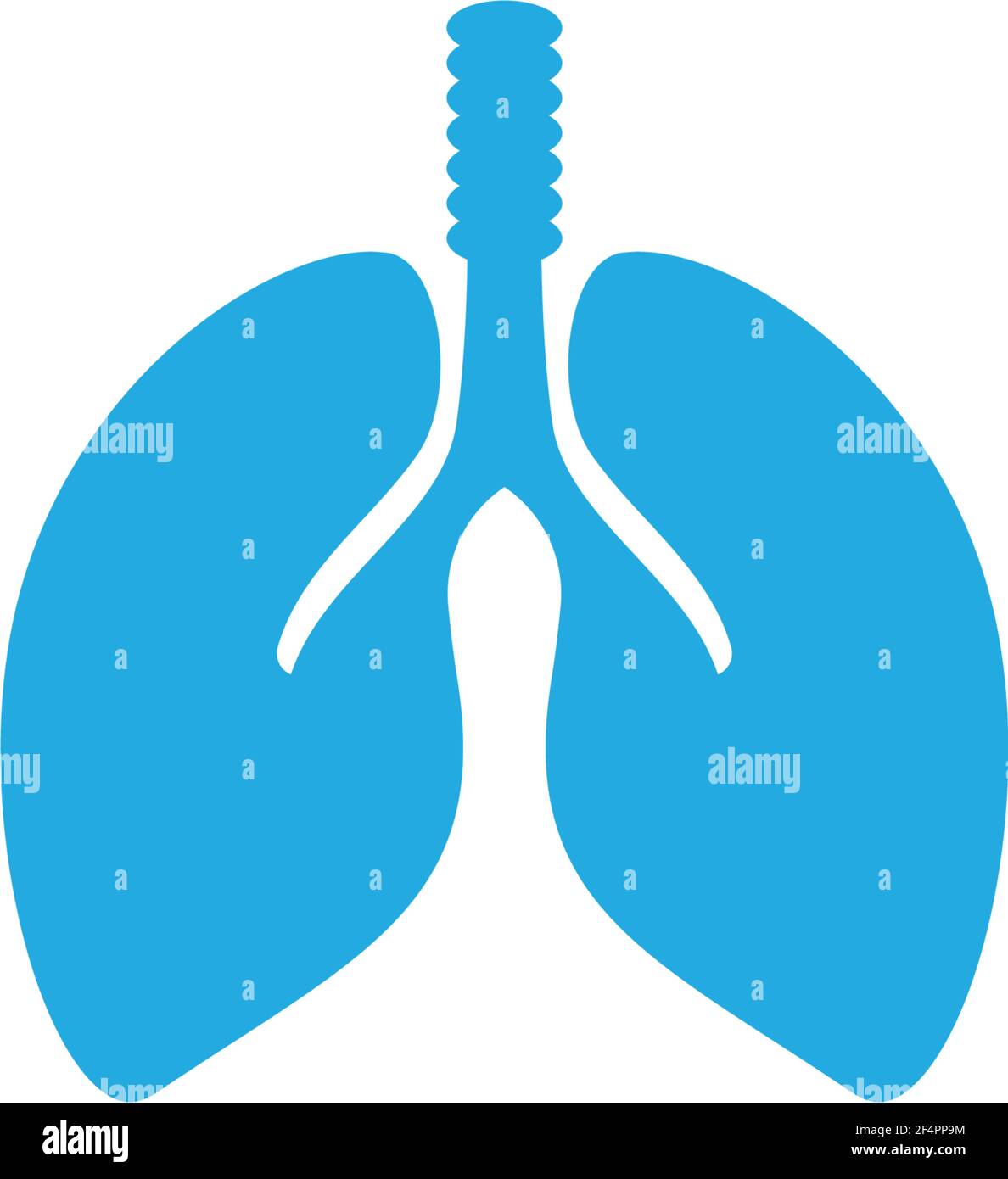 Lung logo template vector icon design Stock Vector