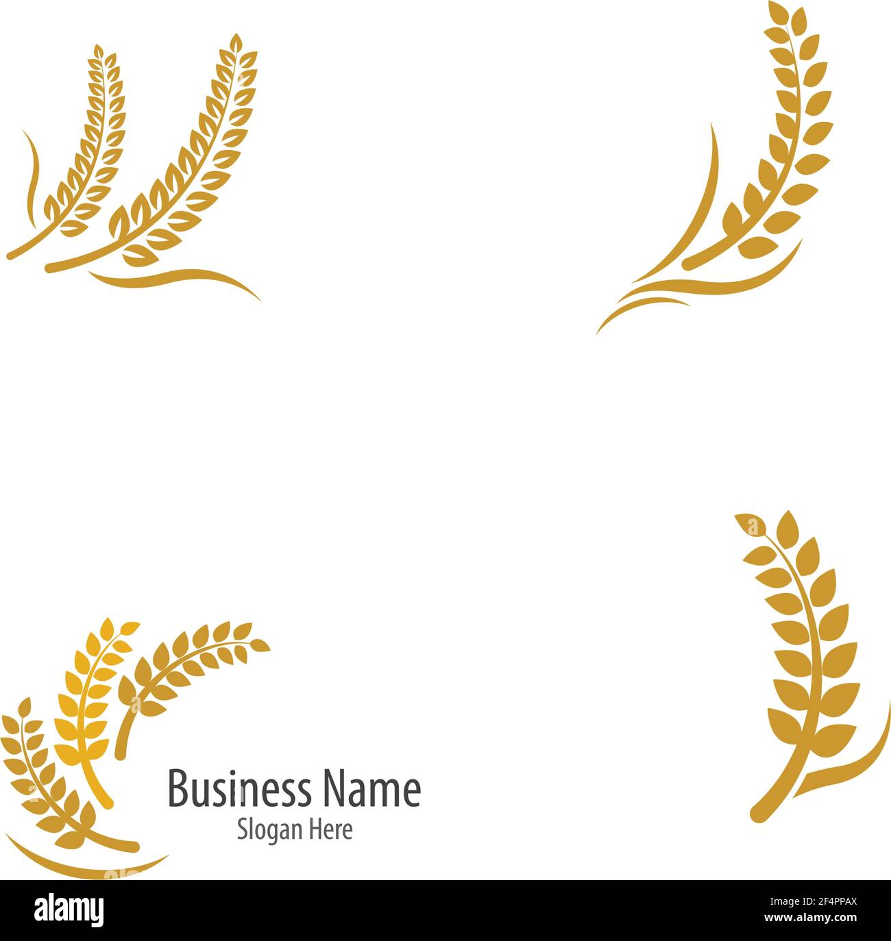 Wheat logo template vector icon design Stock Vector