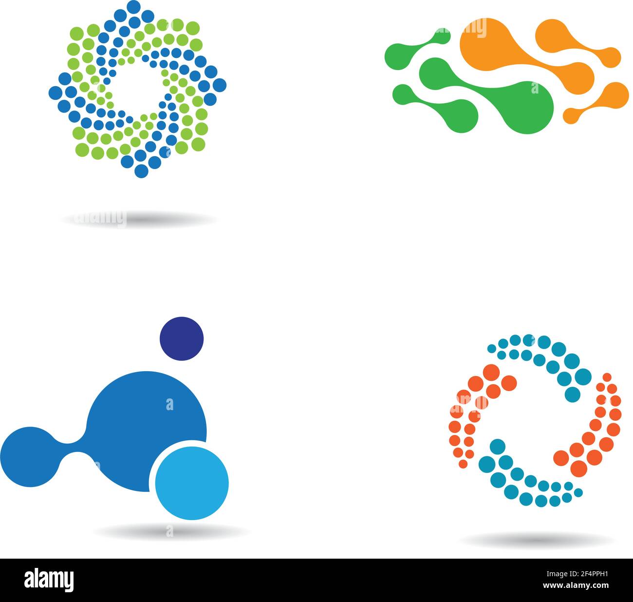 Molecule logo images Stock Vector