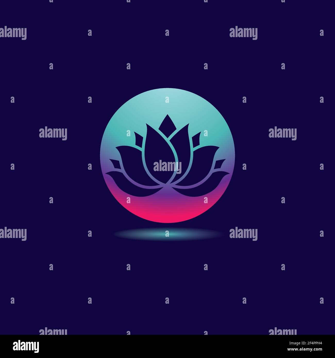 Gradient flower logo images Stock Vector