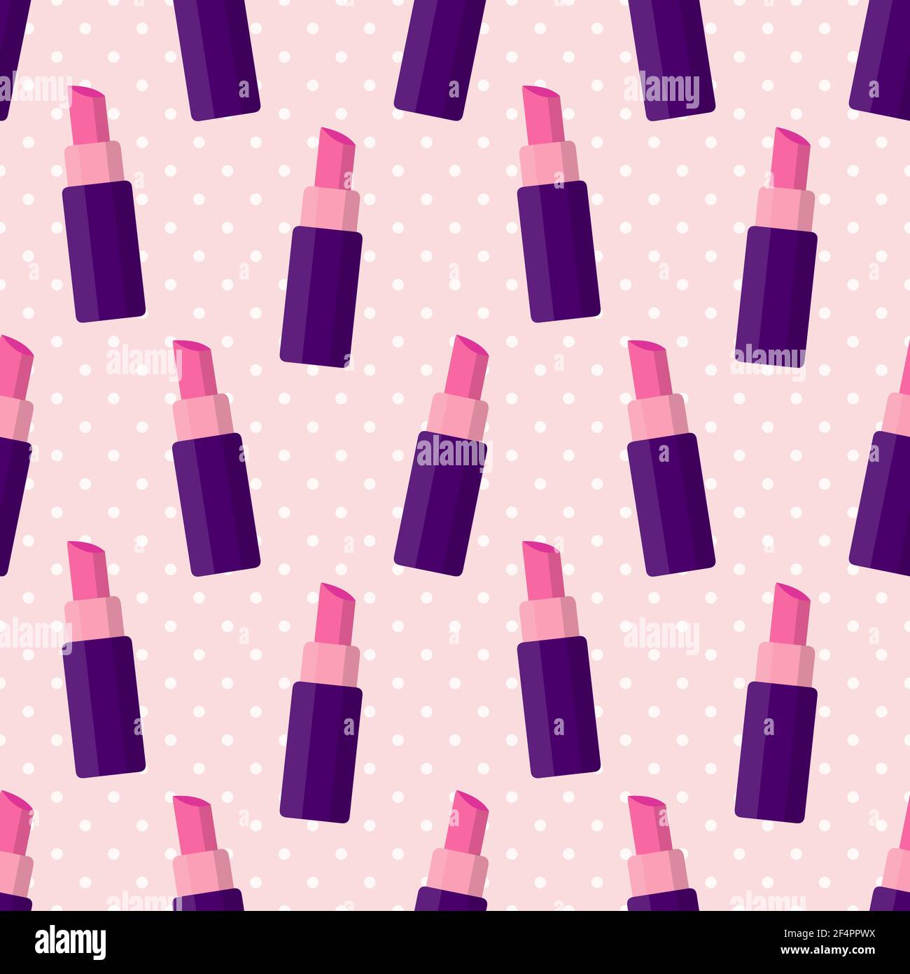 lipstick seamless pattern vector illustration Stock Vector