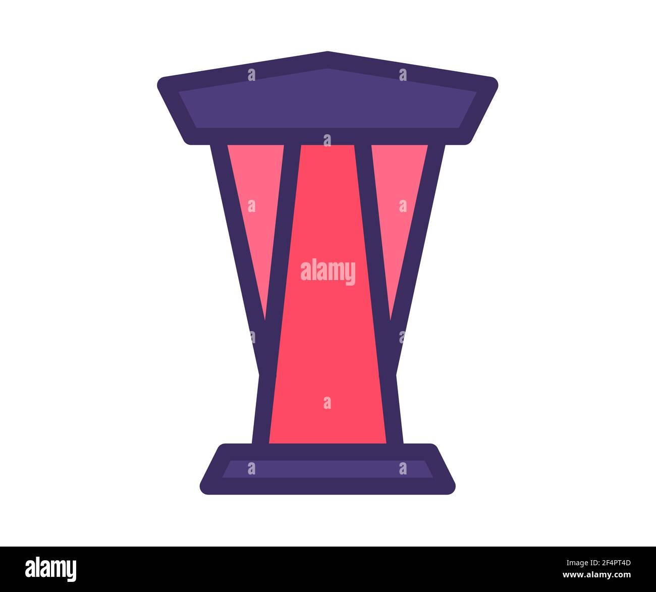 single isolated icon with filled line style vector illustration Stock ...
