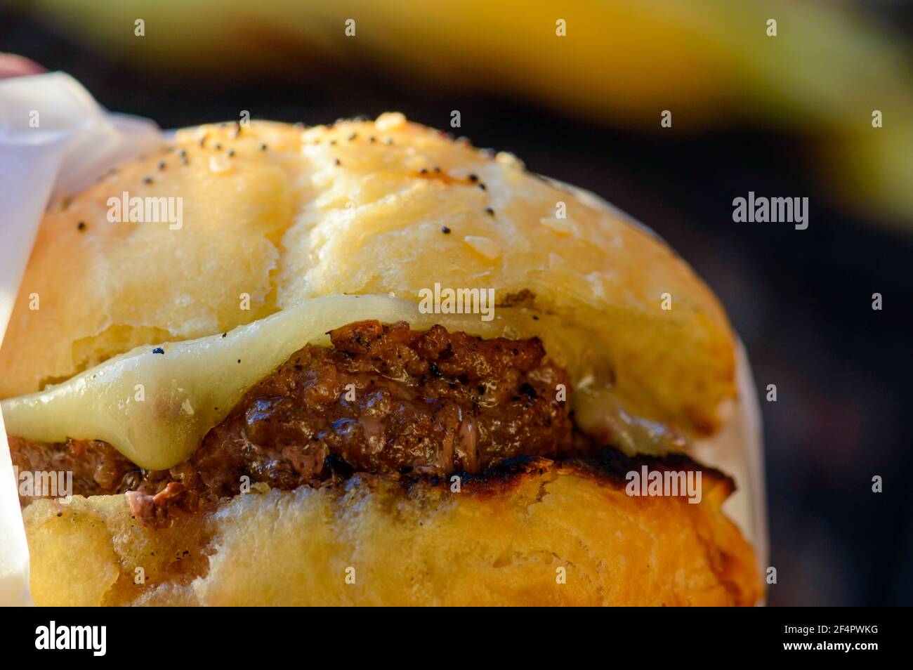 Barbecue grilled cheeseburgers on homemade brioche buns Stock Photo Alamy