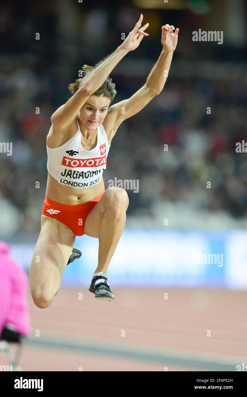 Anna Jagaciak (Poland). Triple Jump women, Final. IAAF Athletics World Championships, London 2017 Stock Photo